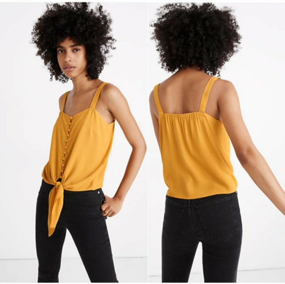 NWT Madewell Button Front Tie Cami
